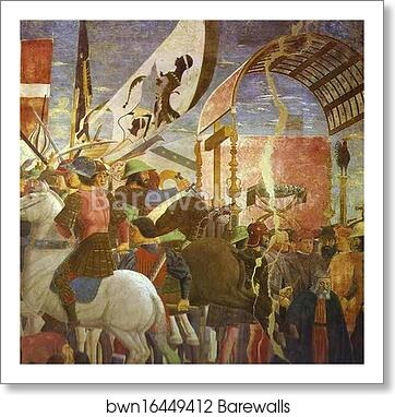 Legend of the True Cross: Battle Between Heraclius and Chosroes. Detail by Piero Della Francesca, Art Print Legend of the True Cross: Battle Between Heraclius and Chosroes. Detail by Piero Della Francesca, Art Print