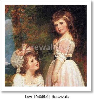 The Beckford Children. Detail by George Romney, Art Print