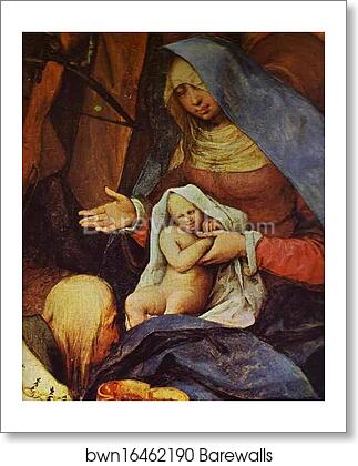 The Adoration of the Kings. Detail by Pieter Bruegel The Elder, Art Print The Adoration of the Kings. Detail by Pieter Bruegel The Elder, Art Print