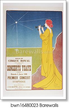 Les "Concerts Ysaye" donnés à Bruxelles by Henri Meunier, Art Print
