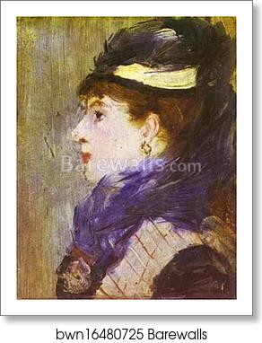Portrait of a Lady by Edouard Manet, Art Print