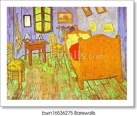 Van Gogh's Bedroom in Arles. Saint-Rémy by Vincent Van Gogh, Art Print