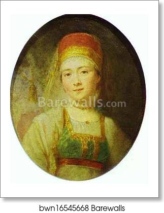 Christina, the Peasant Woman from Torzhok by Vladimir Borovikovsky, Art Print Christina, the Peasant Woman from Torzhok by Vladimir Borovikovsky, Art Print