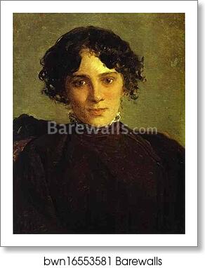 Portrait of Maria Gabayeva by Nikolay Gay, Art Print