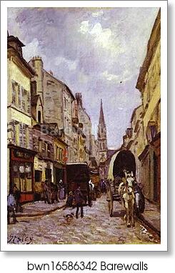 La Grande-Rue, Argenteuil by Alfred Sisley, Art Print