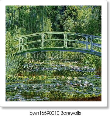 Water Lilies and Japanese Bridge by Claude Monet, Art Print