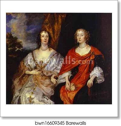 Portrait of Anna Dalkeith, Countess of Morton, and Lady Anna Kirk by Sir Anthony Van Dyck, Art Print Portrait of Anna Dalkeith, Countess of Morton, and Lady Anna Kirk by Sir Anthony Van Dyck, Art Print