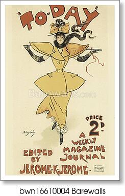 Affiche anglaise pour le journal "To Day" by Dudley Hardy, Art Print