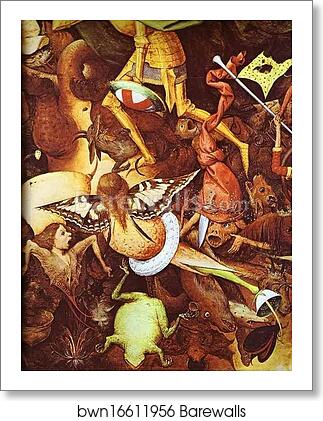 The Fall of the Rebel Angels. Detail by Pieter Bruegel The Elder, Art Print The Fall of the Rebel Angels. Detail by Pieter Bruegel The Elder, Art Print