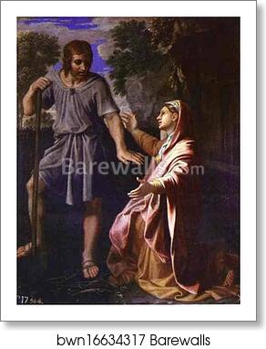 Noli me tangere by Nicolas Poussin, Art Print