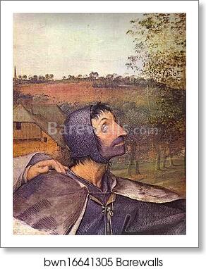 The Parable of the Blind. Detail by Pieter Bruegel The Elder, Art Print The Parable of the Blind. Detail by Pieter Bruegel The Elder, Art Print