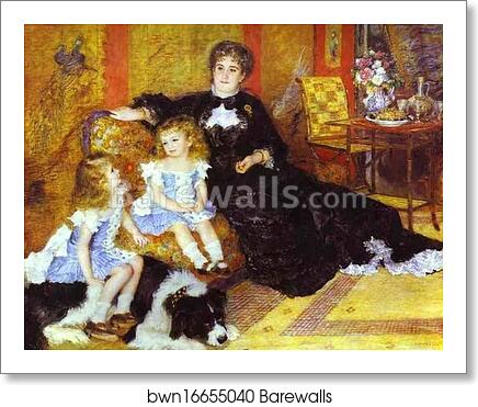 Madame Charpentier with Her Children by Pierre-Auguste Renoir, Art Print