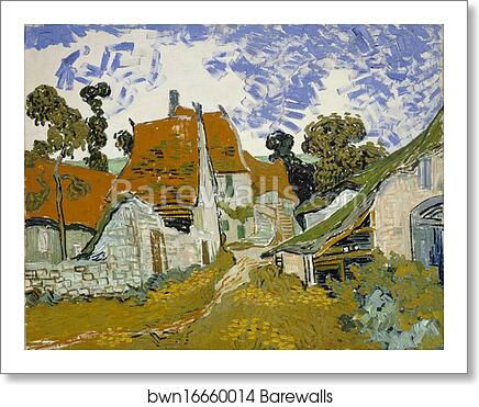 Street in Auvers-sur-Oise by Vincent Van Gogh, Art Print