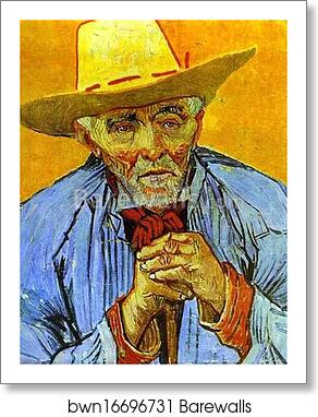 Portrait of an Old Peasant by Vincent Van Gogh, Art Print