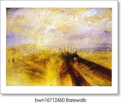 Rain, Steam and Speed - The Great Western Railway by Joseph Mallord William Turner, Art Print Rain, Steam and Speed - The Great Western Railway by Joseph Mallord William Turner, Art Print