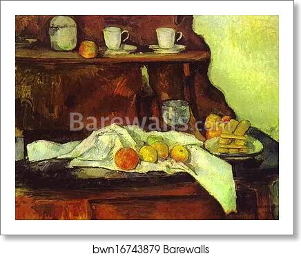 A Buffet by Paul Cézanne, Art Print