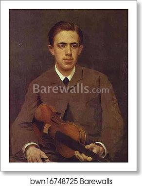 Portrait of Nikolay Kramskoy, the Artist's Son by Ivan Kramskoy, Art Print