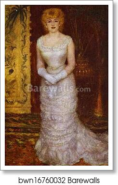 Portrait of the Actress Jeanne Samary by Pierre-Auguste Renoir, Art Print
