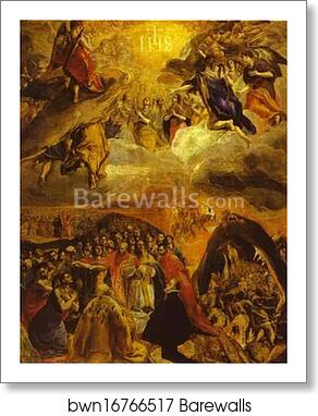 The Dream of Philip II by El Greco, Art Print
