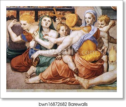 Martyrdom of St. Lawrence. Detail by Agnolo Bronzino, Art Print Martyrdom of St. Lawrence. Detail by Agnolo Bronzino, Art Print