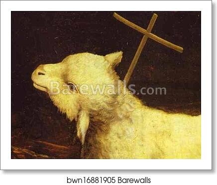 Crucifixion. Detail by Matthias Grünewald, Art Print