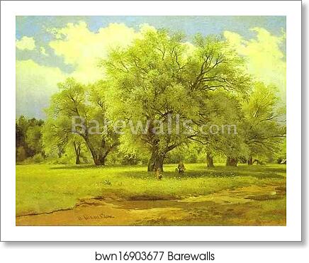 Willows Lit Up by the Sun by Ivan Shishkin, Art Print
