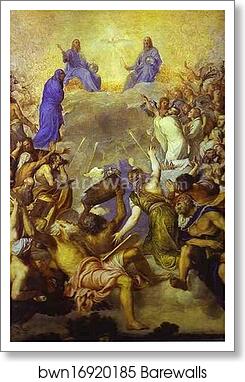 The Trinity in Glory by Titian, Art Print