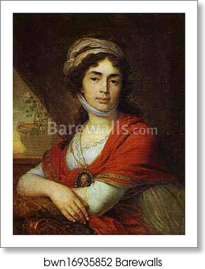 Portrait of M. D. Dunina by Vladimir Borovikovsky, Art Print