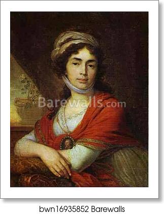 Portrait of M. D. Dunina by Vladimir Borovikovsky, Art Print Portrait of M. D. Dunina by Vladimir Borovikovsky, Art Print