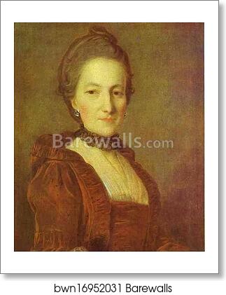 Portrait of an Unknown Woman in a Red Dress by Fedor Rokotov, Art Print Portrait of an Unknown Woman in a Red Dress by Fedor Rokotov, Art Print