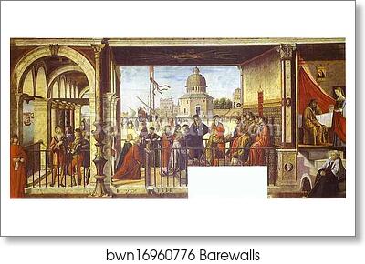 The Legend of St. Ursula: The Arrival of the English Ambassadors by Vittore Carpaccio, Art Print The Legend of St. Ursula: The Arrival of the English Ambassadors by Vittore Carpaccio, Art Print