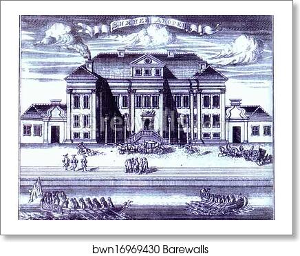 St. Petersburg. View of the Winter Palace of Peter I by Alexey Zubov, Art Print St. Petersburg. View of the Winter Palace of Peter I by Alexey Zubov, Art Print