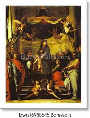 The Mystic Marriage of St. Catherine by Fra Bartolommeo, Art Print