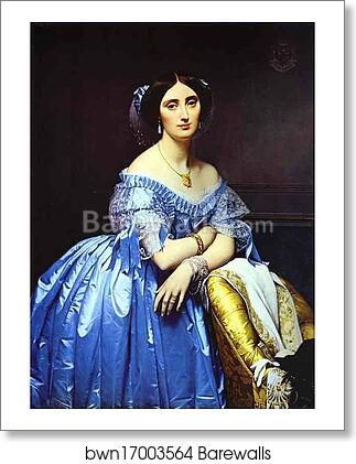 Portrait of Princess De Broglie by Jean-Auguste-Dominique Ingres, Art Print Portrait of Princess De Broglie by Jean-Auguste-Dominique Ingres, Art Print