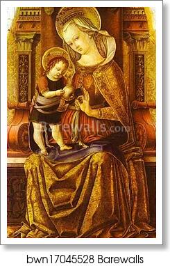Madonna Enthroned by Carlo Crivelli, Art Print