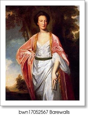 Mrs. Strickland by George Romney, Art Print