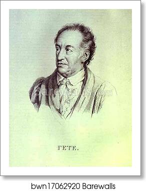 Portrait of I. W. Goethe by Orest Kiprensky, Art Print