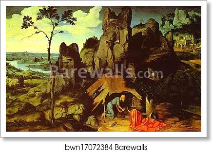 St. Jerome in the Desert by Joahim Patinir, Art Print