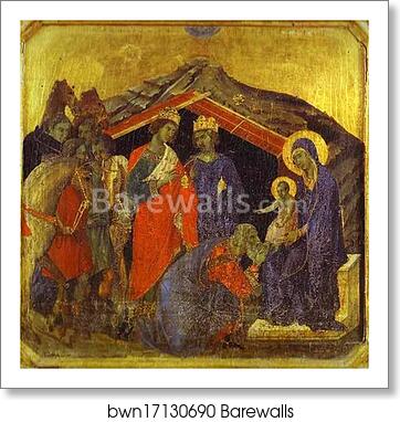 Maestà (front, predella) The Adoration of the Magi by Duccio Di Buoninsegna, Art Print Maestà (front, predella) The Adoration of the Magi by Duccio Di Buoninsegna, Art Print