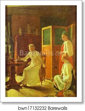 Morning of the Landlady by Alexey Venetsianov, Art Print