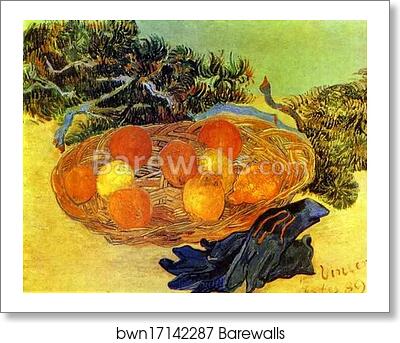 Still Life with Gloves and Pine Branch by Vincent Van Gogh, Art Print Still Life with Gloves and Pine Branch by Vincent Van Gogh, Art Print