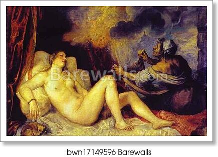 Danae with Nursemaid by Titian, Art Print
