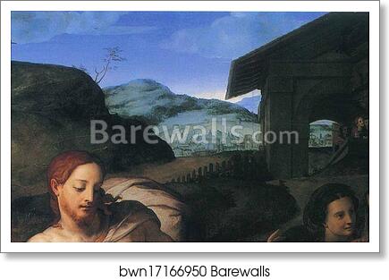 Noli me tangere. Detail by Agnolo Bronzino, Art Print