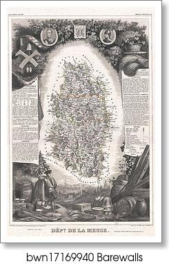 Dept. de la Meuse by Victor Jules Levasseur, Art Print