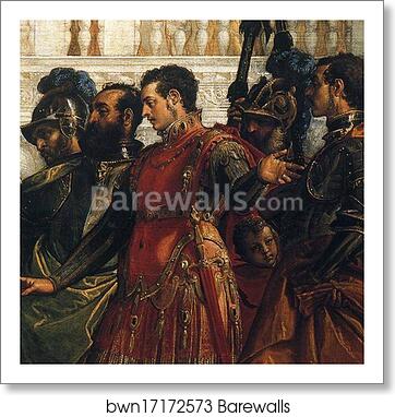 The Family of Darius Before Alexander the Great. Detail by Paolo Veronese, Art Print The Family of Darius Before Alexander the Great. Detail by Paolo Veronese, Art Print