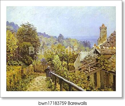 Sentier de la Mi-côte, Louveciennes by Alfred Sisley, Art Print