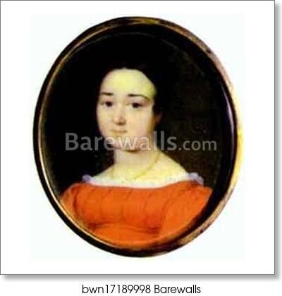 Portrait of Princess Maria Dolgorukova by Alexey Tyranov, Art Print Portrait of Princess Maria Dolgorukova by Alexey Tyranov, Art Print