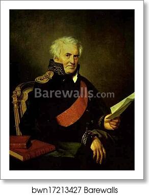 Portrait of A. S. Shishkov by Orest Kiprensky, Art Print