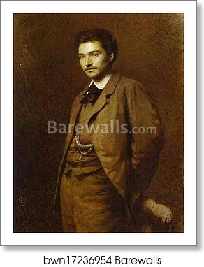 Portrait of the Artist Feodor Vasilyev by Ivan Kramskoy, Art Print