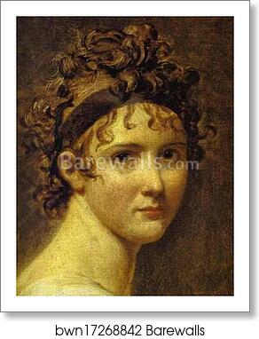 Portrait of Mme Récamier. Detail by Jacques-Louis David, Art Print Portrait of Mme Récamier. Detail by Jacques-Louis David, Art Print